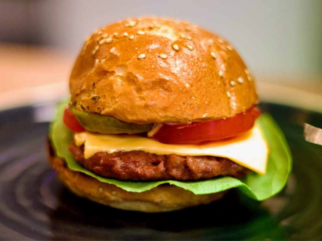 Burger en viande cultivée